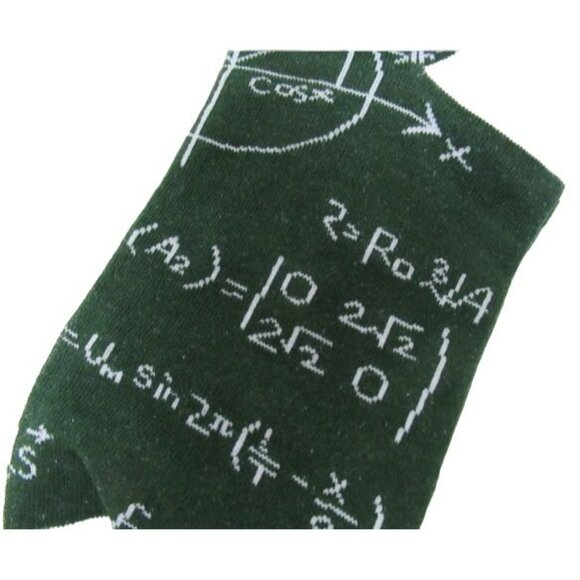 Math-Themed Socks One Size Fits All By Socky Sock - Picture 2 of 4